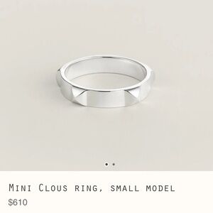 Hermes Mini Clous Ring - Size 49